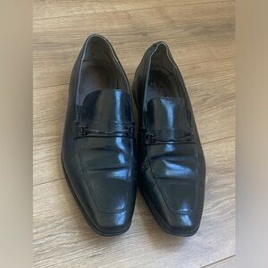 Hugo Boss Men's Black Leather Loafers Size‎ 10